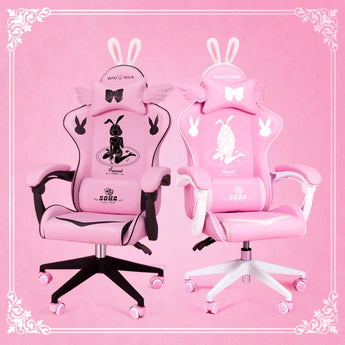 autofull pink gaming chair