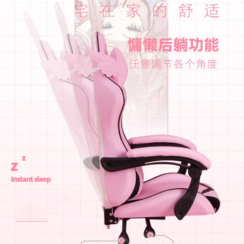 autofull pink gaming chair