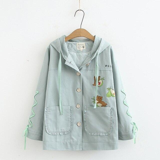 Avocado Bear Jacket - Green / M - coat