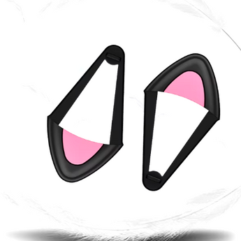 cat ears headphones - black cat ears 1 / No headphone - accessories