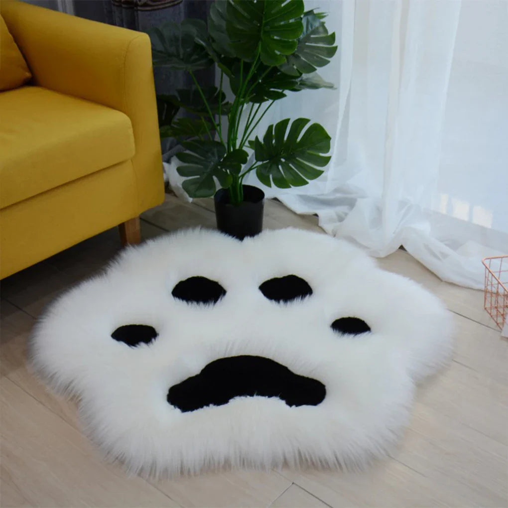 cat paw rug - black