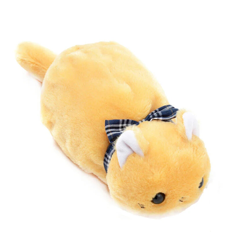 cat pencil case - yellow