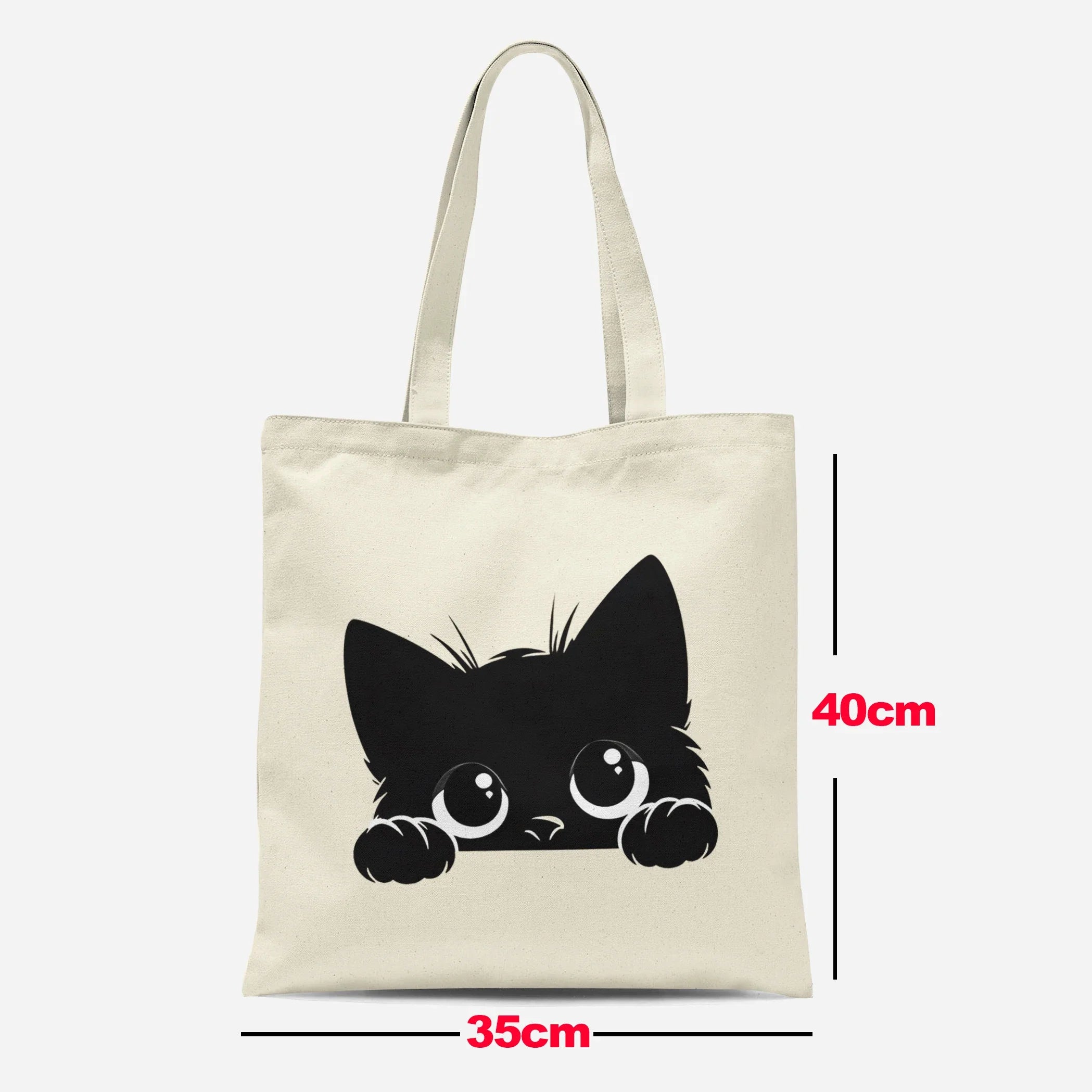 cat tote bags - Black Cat 3 / 13.8 x 15.7 inches