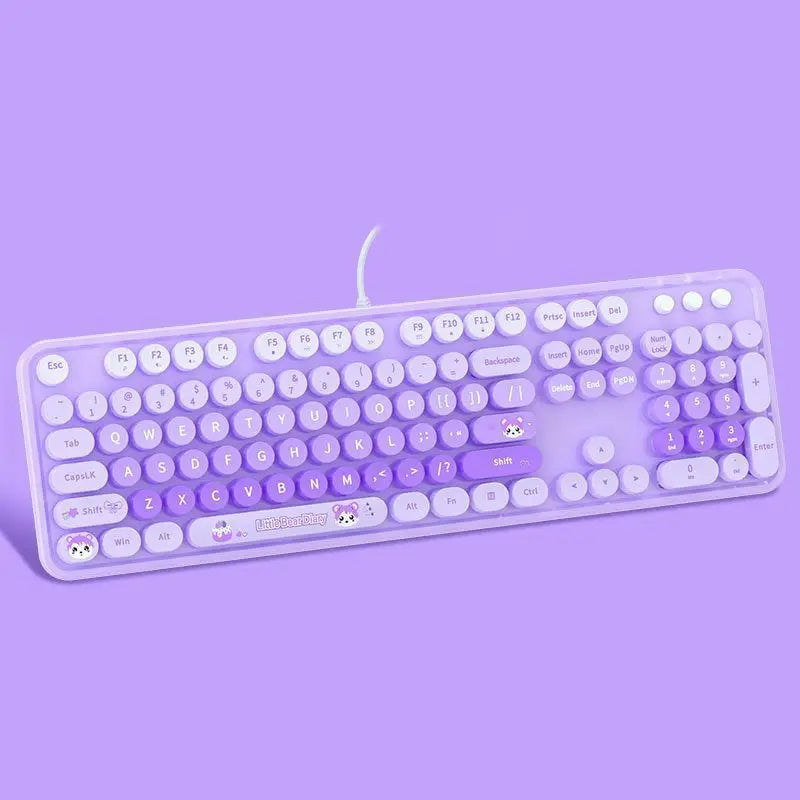 cute keyboards - PURPLE - accessories