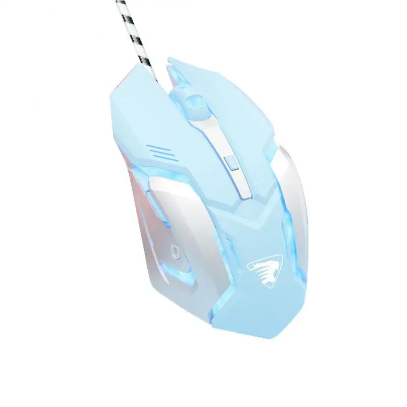 gaming mouse pink - blue - accessories