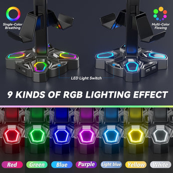 Headset & Controller LED Stand - headset stand