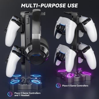 Headset & Controller LED Stand - headset stand