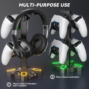 Headset & Controller LED Stand - headset stand