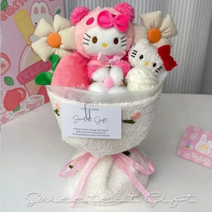 hello kitty flower plush - Pink