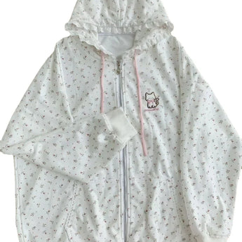 hoodie kawaii - White / S