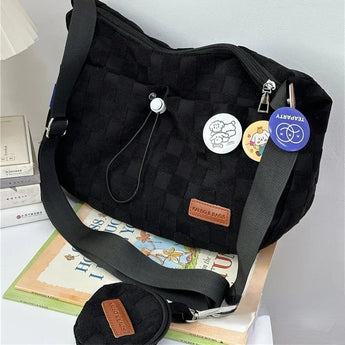 japanese purse - Black / 13.8 x 9.4 x 3.9 inches