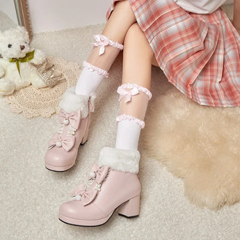 kawaii platform boots