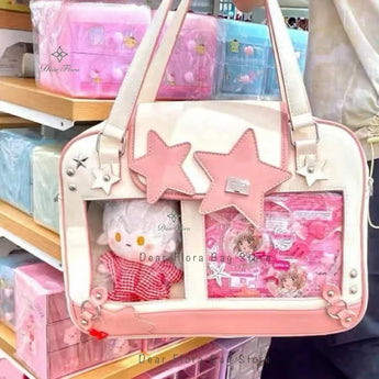 kawaii purses - Pink / 14.6 x 10.6 x 3.1 inches with board