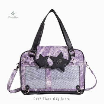 kawaii purses - Purple / 14.6 x 10.6 x 3.1 inches with board