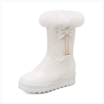 kawaii winter boots - White / 1-2