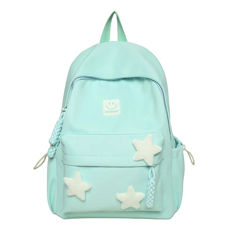 pink book bags - green