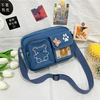 purses with animals - Blue