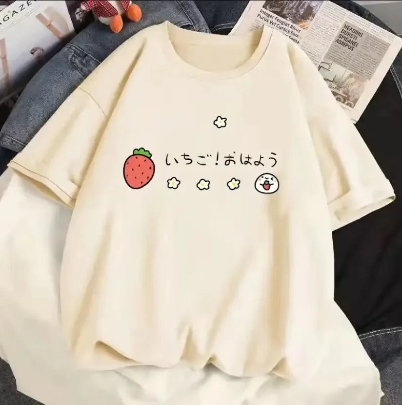 strawberry shirts - White / XS