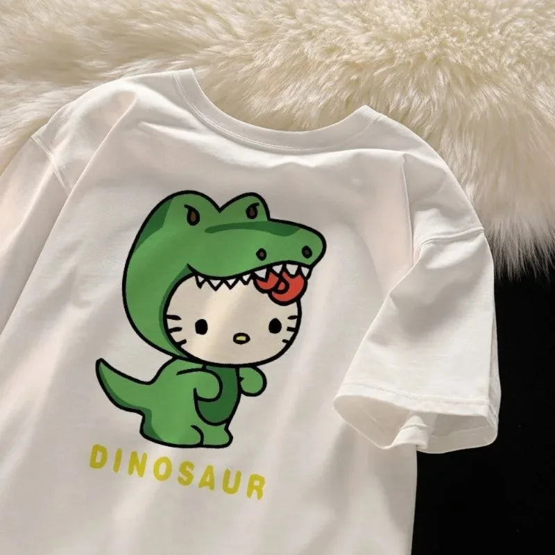 t-shirt hello kitty shirt - White / S