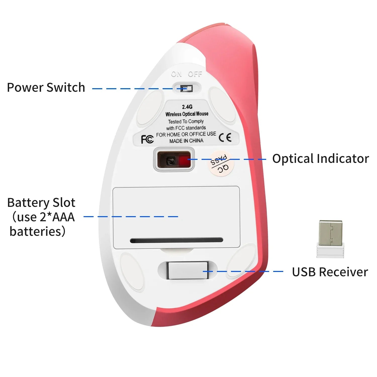 wired vertical mouse - accessories