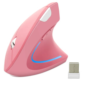 wired vertical mouse - Pink - accessories